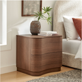Mirae 2-Drawer Nightstand in Brushed Brown Oak