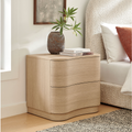 Mirae 2-Drawer Nightstand in Brushed Light Oak