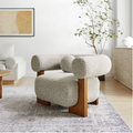 Jace Boucle Accent Chair River Rock
