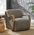 Atrium Lattice Boucle Accent Armchair Earth