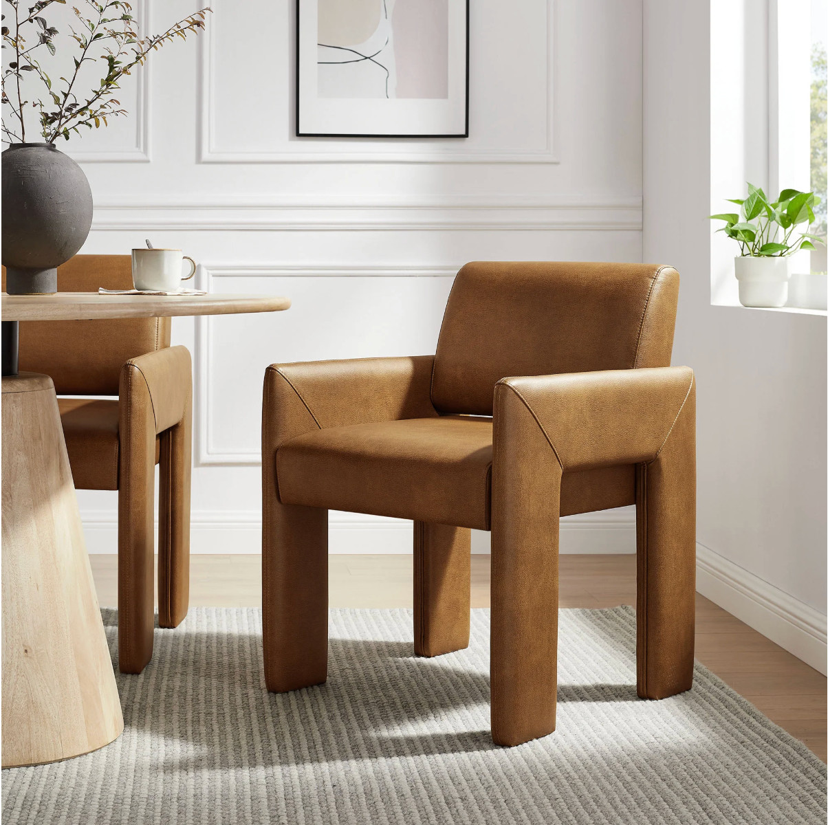 Daven Upholstered Dining Chair in Canyon
