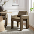 Daven Upholstered Dining Chair in Mushroom